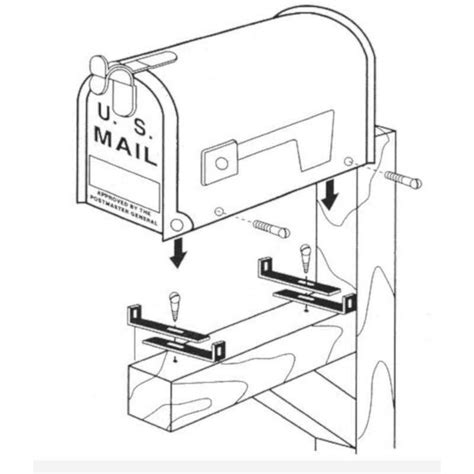 how to install gibraltar mailbox mounting bracket|mailbox mounting bracket ace hardware.